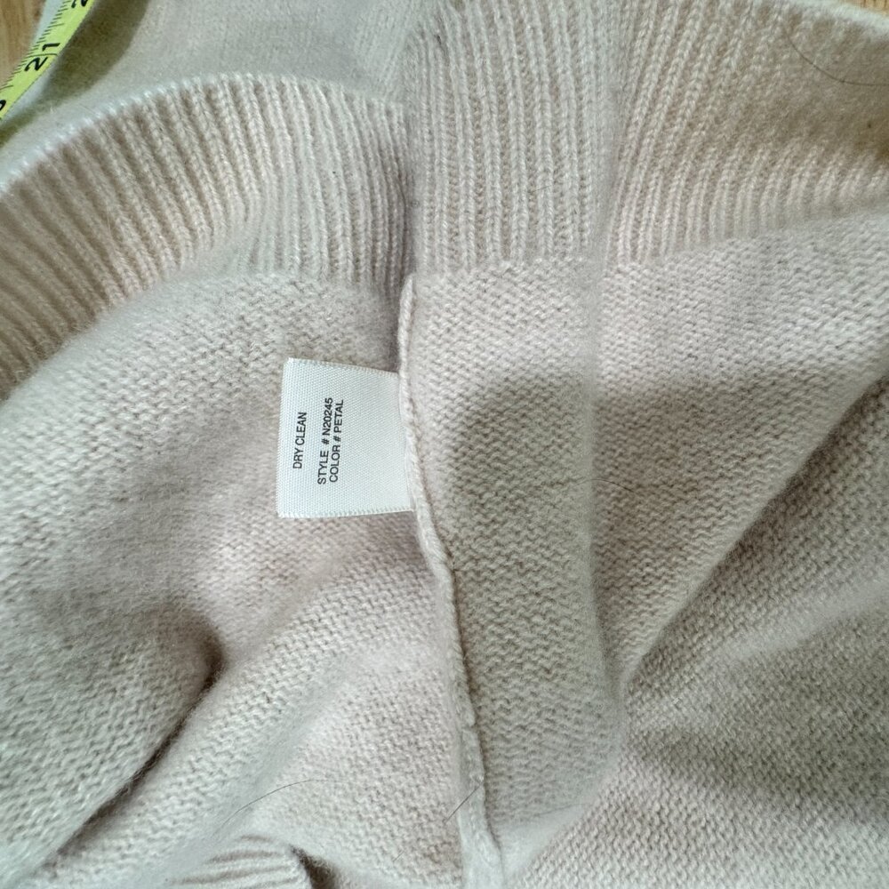 100% Cashmere NakedCashmere Noelle Cropped Sweater - Petal Pink Sz M - Picture 5 of 5